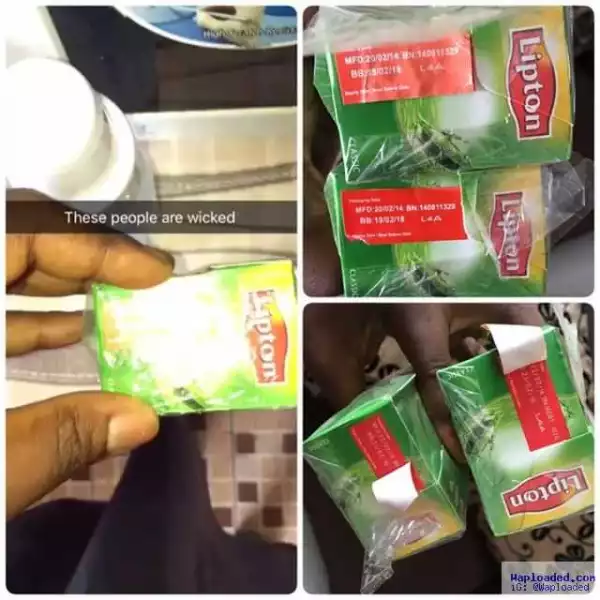 Seller Tampers With Expired Lipton’s Date Before Selling It (Photos)